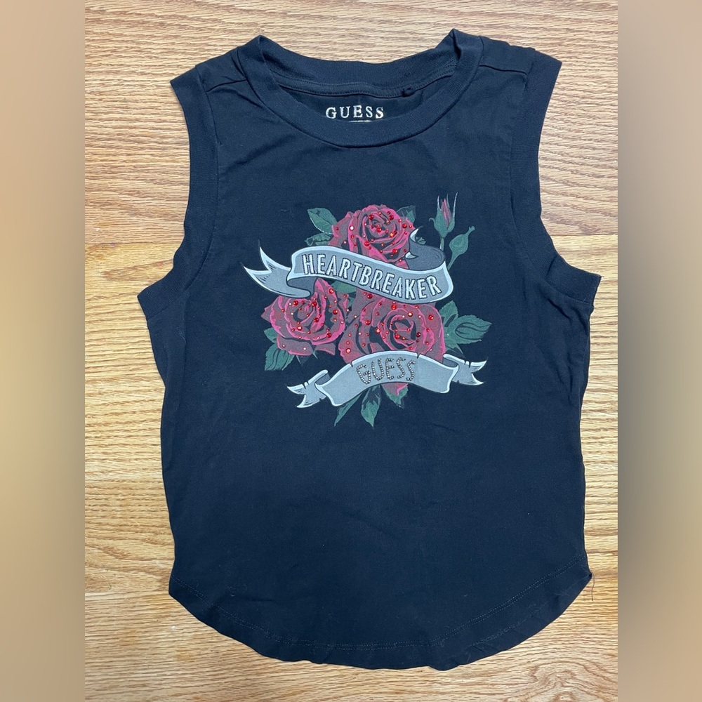 Guess Black Organic Cotton Tee